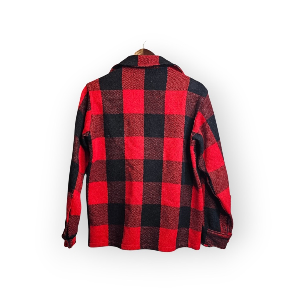 Vintage Woolrich Men’s Buffalo Plaid Wool Jacket - Red & Black - Picture 6 of 6